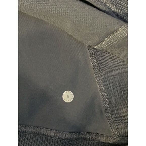 Lululemon Womens Acid Wash Gray Pullover Scuba Hoodie Size 6 Athletic - Picture 3 of 3